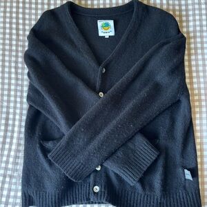 UNIF Black V-Neck Cardigan Sweater